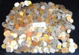 APPROX 8 POUNDS OF FOREIGN COINS