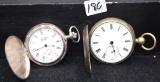 2 .925 STERLING HUNTERS CASE POCKET WATCHES