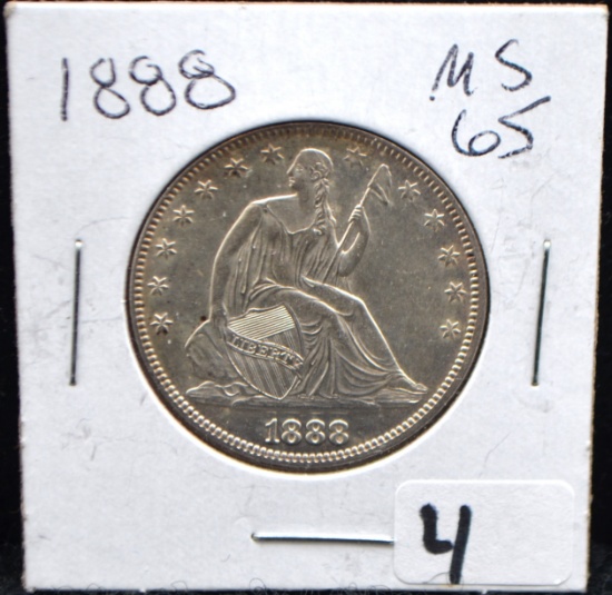 1888 SEATED LIBERTY HALF DOLLAR