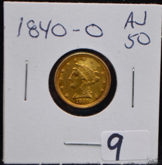 RARE 1840-0 $2 1/2 LIBERTY GOLD COIN