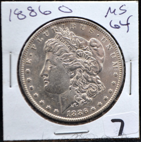RARE 1886-0 MORGAN DOLLAR
