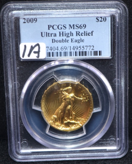 2009 "ULTRA HIGH RELIEF $20 GOLD DOUBLE EAGLE