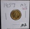 RARE 1857 $2 1/2 LIBERTY HEAD GOLD COIN