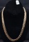 19 1/2 INCH 14K YELLOW GOLD SOLID LINK NECKLACE