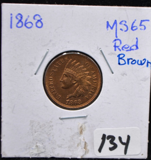 HIGH GRADED 1868 INDIAN HEAD PENNY