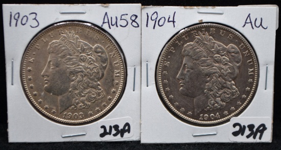 1903 & 1904 MORGAN DOLLARS FROM LARGE COLECTION