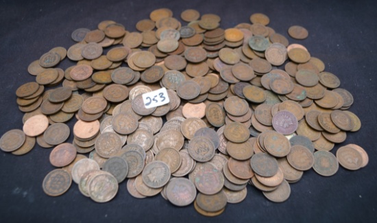 356 MIXED DATE & MINT INDIAN HEAD PENNIES