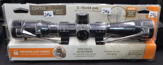 CENTERPOINT OPTIC 3-12X44 RIFLE SCOPE = NEW