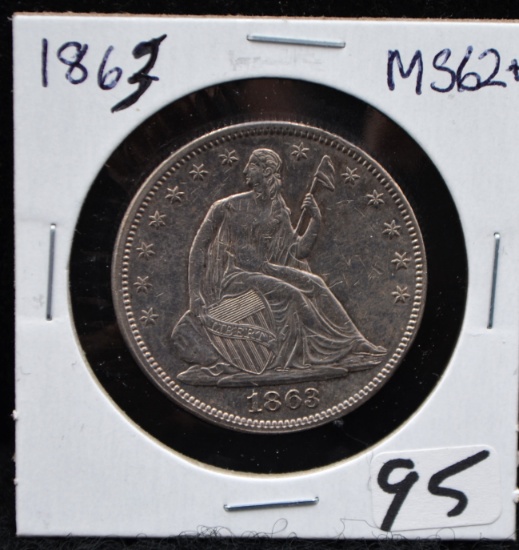 1863 SEATED LIBERTY HALF DOLLAR