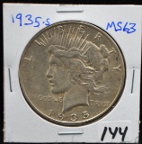 1935-S PEACE DOLLAR FROM LARGE COLLECTION