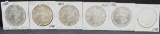 6 BU MORGAN DOLLARS FROM LARGE COLLECTION