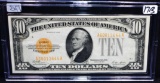 SCARCE $10 GOLD CERTIFICATE - SERIES 1928