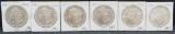 6 HIGH GRADE MORGAN DOLLARS FROM LARGE COLLECTION