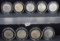 9 AU/BU DIFFERENT DATE PEACE DOLLARS