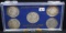 5 CHOICE UNC MORGAN DOLLAR SET