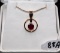 LADIES 1.08 CTTW RUBY 14K YELLOW GOLD PENDANT