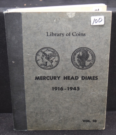 MERCURY HEAD DIMES BOOK