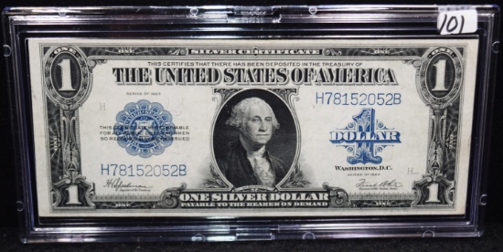 HIGH GRADE $1 BLUE SEAL SILVER CERTIFICATE 1923