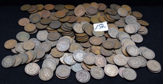 248 MIXED DATES & MINTS INDIAN HEAD PENNIES