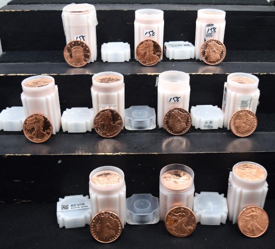200 1 OZ PURE COPPER ROUNDS - SEVERAL VARIETIES