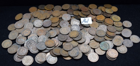 239 MIXED DATES & MINTS INDIAN HEAD PENNIES