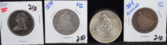 4 SILVER COINS