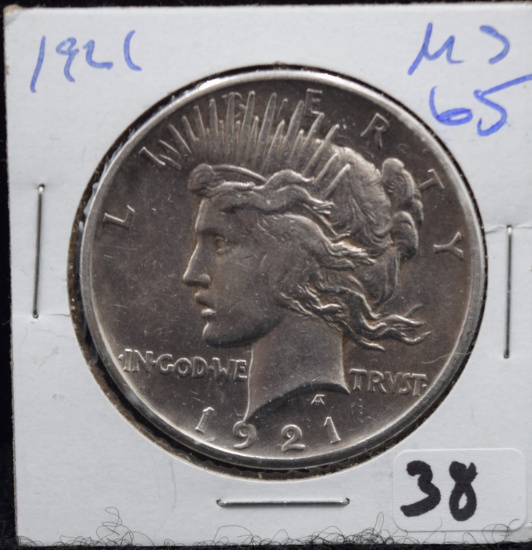 HIGH GRADE KEY DATE 1921 PEACE DOLLAR