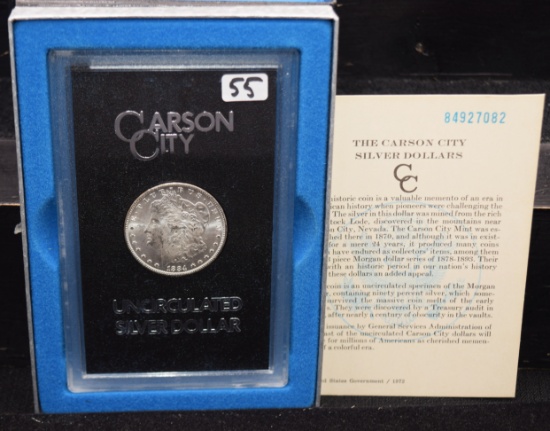 1884-CC GSA BLACK BOX MORGAN DOLLAR