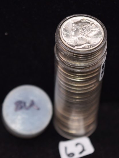 50 BU MIXED DATE & MINT MERCURY DIMES
