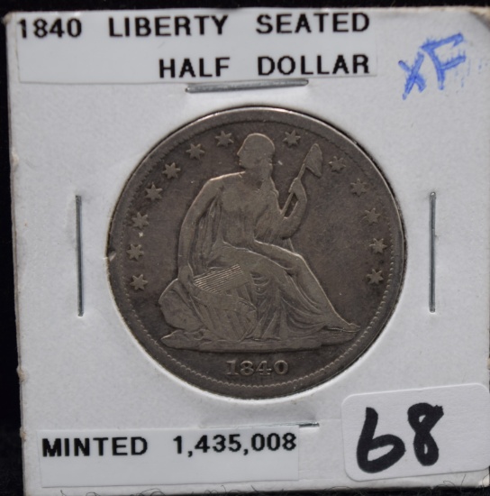 1840 SEATED LIBERTY HALF DOLLAR