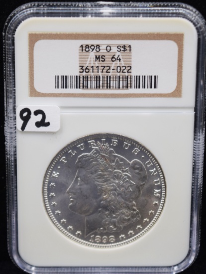 1898-0 MORGAN DOLLAR - NGC MS64