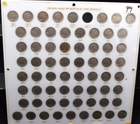 COLLECTION OF INDIAN HEAD (BUFFALO) TYPE NICKELS