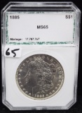 1885 MORGAN DOLLAR - PCI MS65
