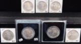 7 HIGH GRADE MORGAN DOLLARS