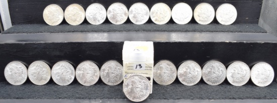 20 UNCIRCULATED 1884-0 MORGAN DOLLARS
