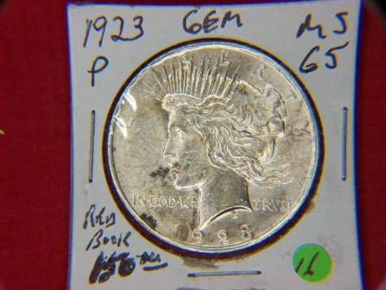 1923 P Peace Dollar