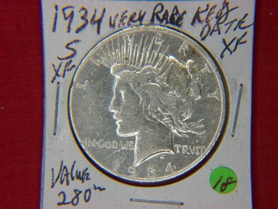 1934 S Peace Dollar