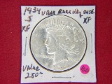 1934 S Peace Dollar