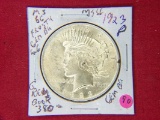 1923 P Peace Dollar