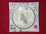 1924 P Peace Dollar