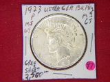 1923 P Peace Dollar