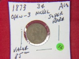 1873 3 Cent Nickel Open 3