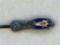 .925 & 10kt Gold Masonic Ladies Shoe Pin