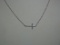 .925 Ladies Rope Necklace With Cross 17