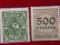 German Inflation Era Stamps 2 Pieces