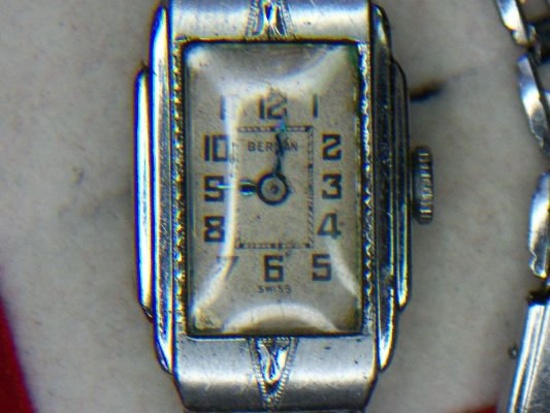 Ladies Art Decco 7 Jewel Wrist Watch