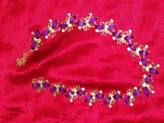 Ladies Estate Gemstone Necklace 16"