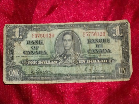 1937 Canadian $1.00 Note