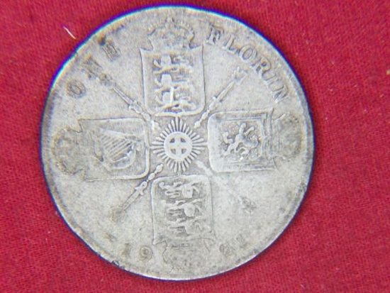 1921 One Florin English Silver