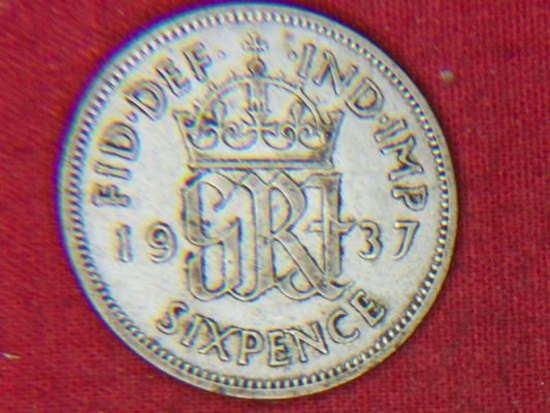 1937 Great Britian 6 Pence
